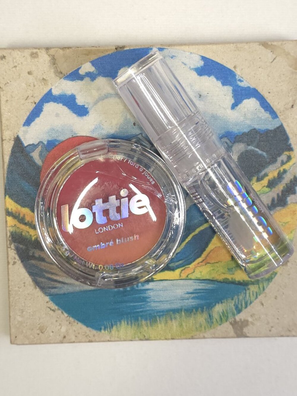 Lottie London Ombre Blush & Oil Slick Lip Oil -  Red Hot/Vanilla Whip